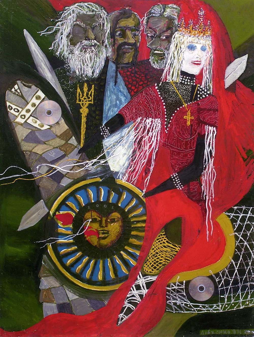 «Княгиня Ольга в очікуванні битви». 2001. Полотно, олія